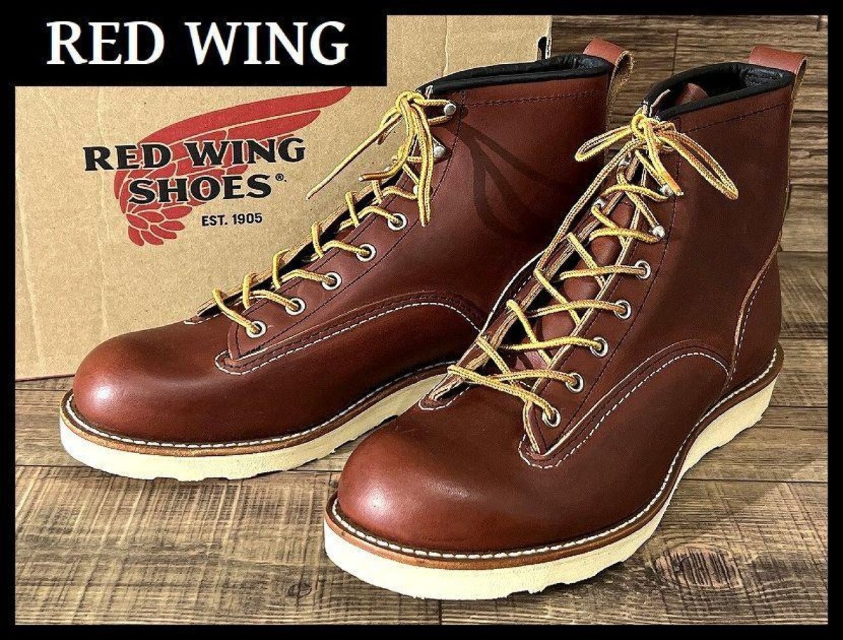 Red Wing 2924 Lineman Lace-up Work Boots Brown Leather Men
