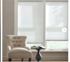 Home Decorators Snow Drift Light Filtering Cordless Cellular Shade. 48.375 X 64”