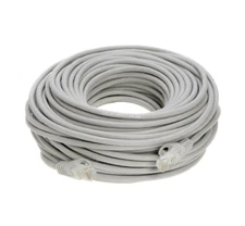 Patch Cable * CAT6 * White Ethernet LAN Modem Wire 100ft NEW