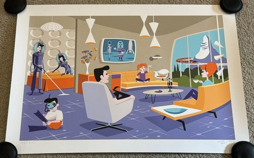 Josh Agle Shag Serigraph The Suite Of The Future Art Print S/# 200 Disney Poster