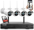 SmartSF 10CH 5MP Outdoor Wireless Security Camera System WIFI CCTV Audio NVR kit