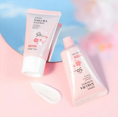 Japan Sakura Ultra-Light Invisible Face Sunscreen SPF50 PA++++ for All Skin Type