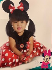 Baby Girls MINNIE MOUSE Halloween Costume Dress Ears 6 12 18 Months 2T NEW