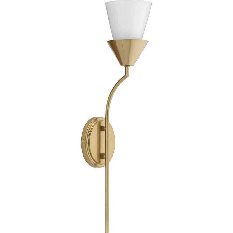 Progress Lighting Pinellas 5.12 in. 1-Light Soft Gold Modern Wall Bracket - Image 4 of 4