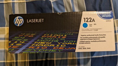 Hewlitt Packard LaserJet Cyan Ink Cartridge 122A NOS