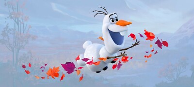 2x90cm Wall Mural Wallpaper Disney Frozen 2 Childrens Poster Photomural Olaf Ebay