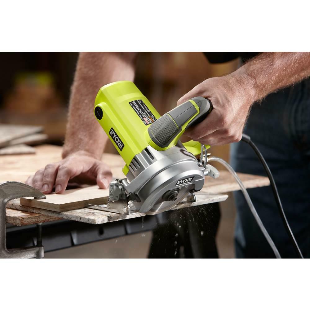 RYOBI Wet Tile Saw Handheld Corded 4 