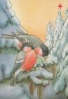 Happy New Year Christmas BIRD Vintage Postcard CPSM #PBM792.U