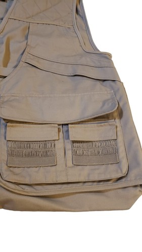 Master Sportsman Khaki Fishing Hunting Outdoors Rugged Gear Vest Fathers Day XL - Picture 11 of 21