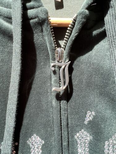 juicy couture tracksuit set Green Velvet Size Small Diamonte - Picture 5 of 16