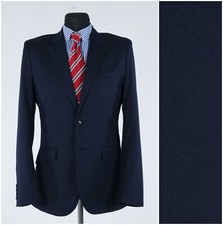 Mens H&M Blazer 38R UK Size Navy Blue Sport Coat Jacket