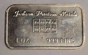 1 oz .999 Silver Vintage Bar ~ Jackson Precious Metals