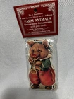 Shackman 1993 Farm Animals Christmas Ornaments