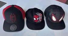 3 Different Marvel Spider-Man Snapback Hats, Caps, Bioworld, OSFM, FREE SHIPPING