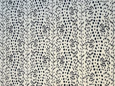 Brunschwig & Fils LES TOUCHES Navy Blue Stripe Spot Drapery Upholstery Fabric