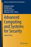 Rituparna Chaki (U. A.) | Advanced Computing and Systems For Security | Buch