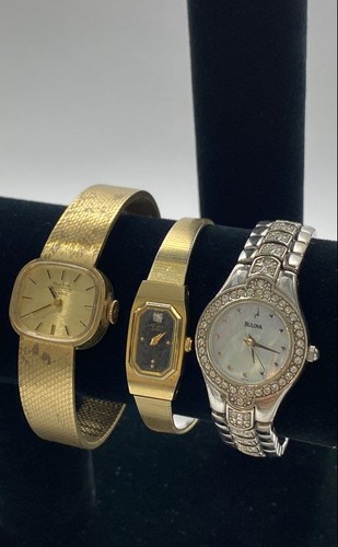 Bulova Assorted Mixed Models Stainless Steel Women's Wristwatch Set of 2