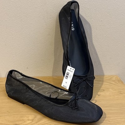 Torrid Mesh Bow Ballet Flats Sz 12 Plus Size NEW