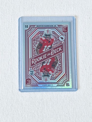 Marvin Harrison Jr. RC Rookie on Deck 2024 Panini Donruss Elite Football #17
