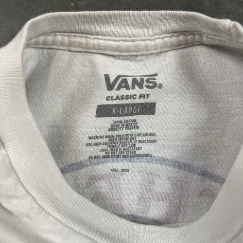 Camiseta Vans Off The Wall Para Hombre XL Blanca Manga Larga Parca Monopatín - Imagen 8 de 19