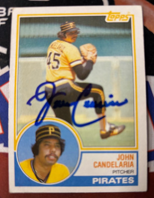 1983 TOPPS John Candelaria Autographed NICE Real Signings 3/28/26