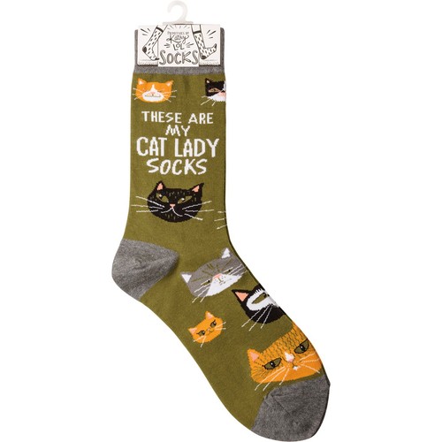 These Are My Cat Lady Socks Unisex Fun Socks - Picture 4 of 4