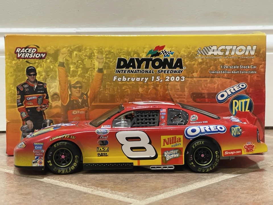 2003 Dale Earnhardt Jr Oreo Ritz Daytona Busch Win Raced RCCA CLUB NASCAR 1/24 - Image 2 of 4