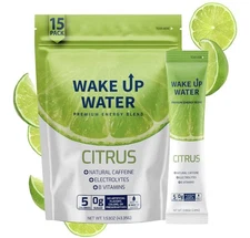 Wake Up Water Energy + Hydration Sugar-free, Citrus Flavor - Energy Drink Powder