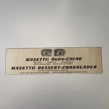 Mazettis Ogon-Cacao Delikat Kraftig Halsosam 1924 Swedish Ad SAG9-6