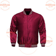Satin Bomber Premium Quality Jacket Vintage Style Free Shipping
