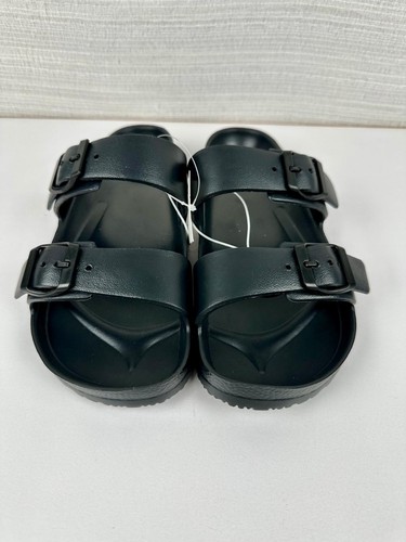 Women's Neida Two Band Slide Sandals Black - Shade & Shore - SIZE 8 - Picture 2 of 4