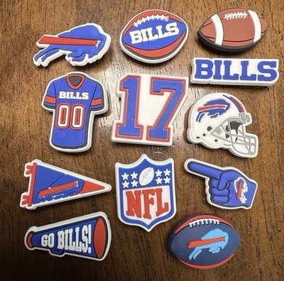 NEW 12-Pack Buffalo Bills Shoe Charms Mafia NFL  Josh Allen Helmet Fan!