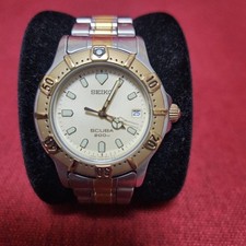 Orologio subacqueo SEIKO SCUBA 200m vintage anni 90 acciaio inox tono oro