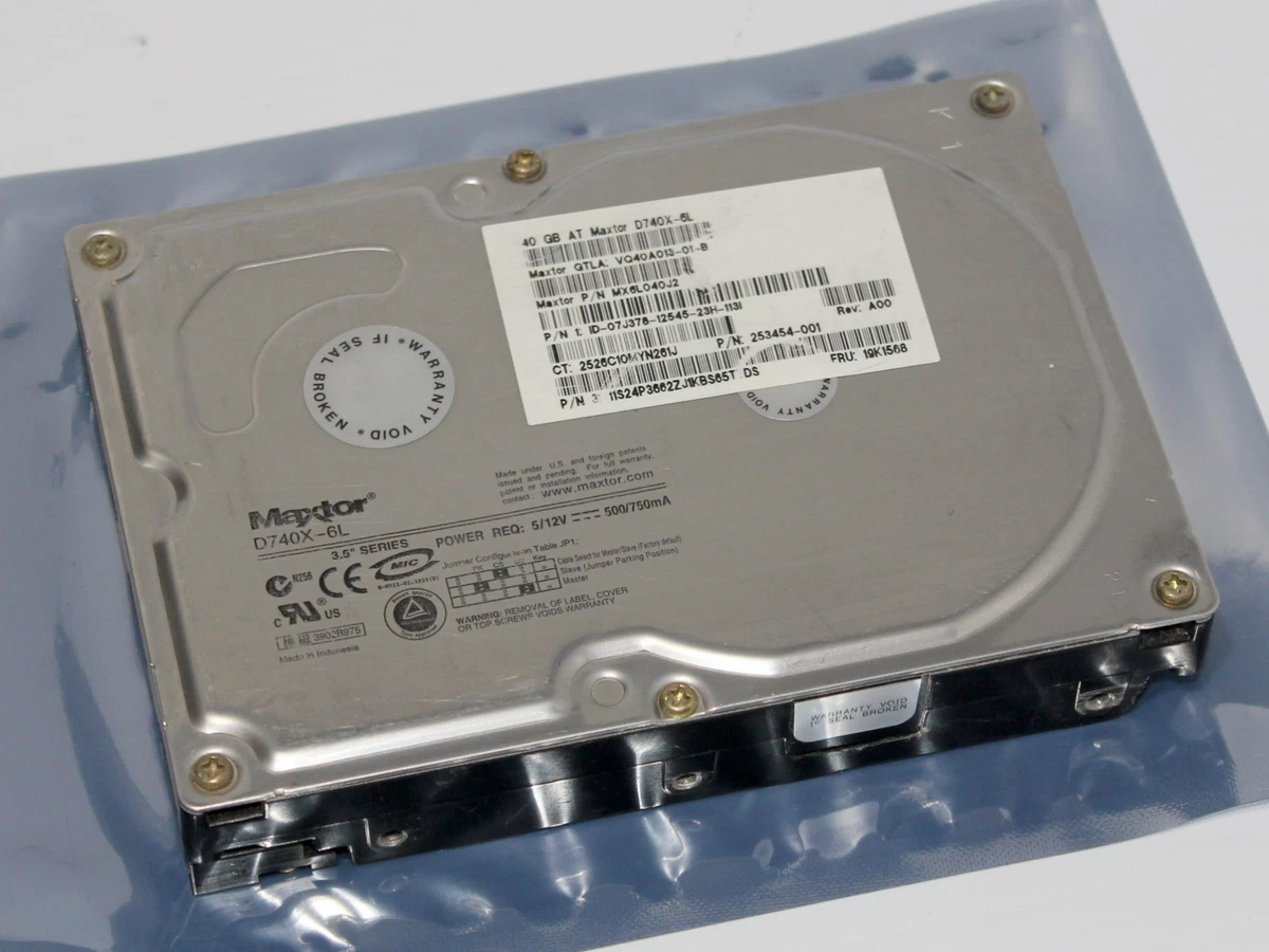 Compaq HP Maxtor 294932-005 40GB IDE Hard Drive - DiamondMax Plus 8
