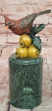 Premium Milo Cardinal Bird Bronze Figurine Museum Quality Fine Art