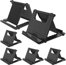 6 Pack Universal Cell Phone Stand Holder – Portable Adjustable Desk Mount