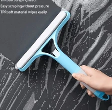 3-in-1 Shower Scraper Cleaner Bathrooms Glass Cleaning Mirror with Watering Can