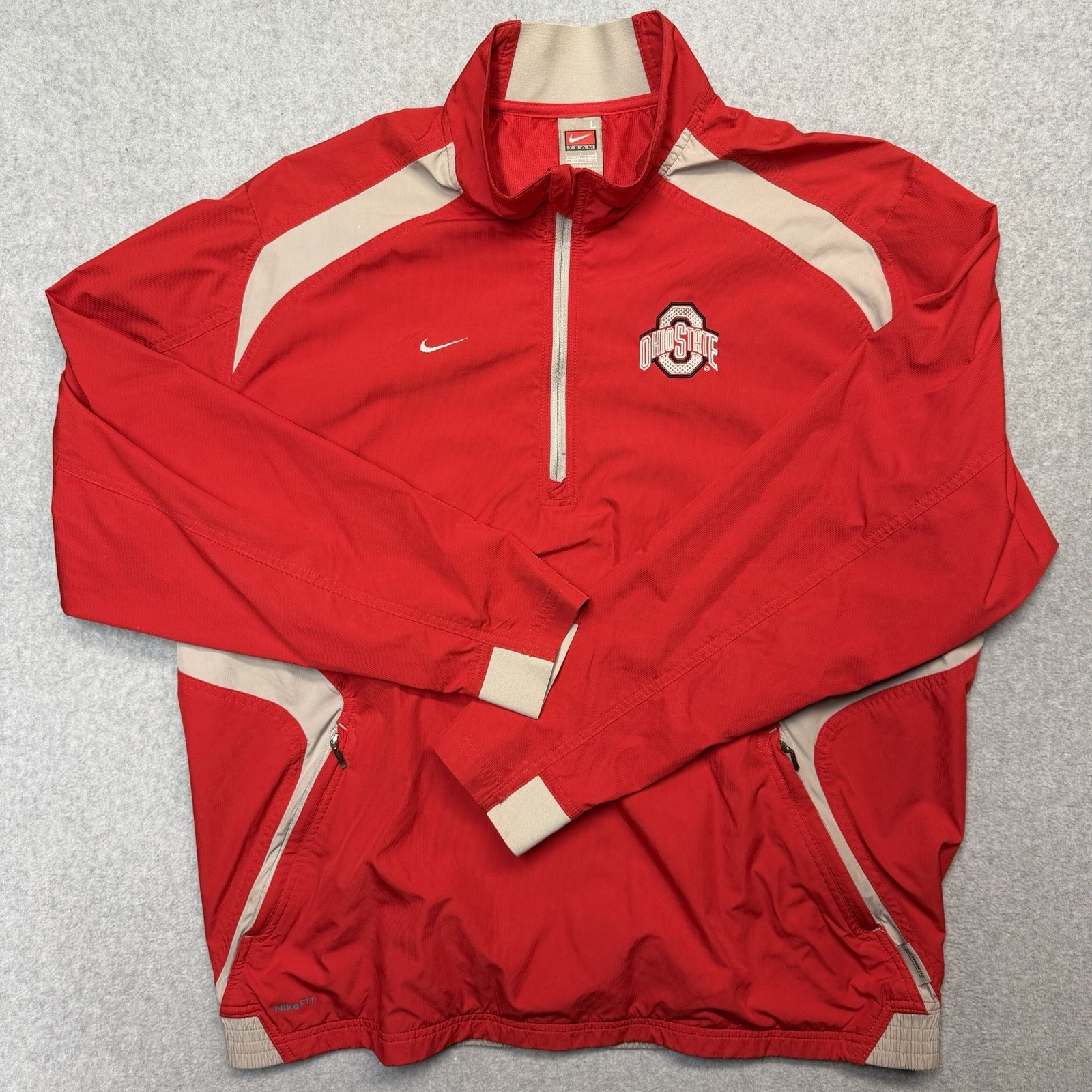 Ohio State Men's Nike Storm Fit Pullover 1/4 Zip Men’s Large Windbreaker Jacket