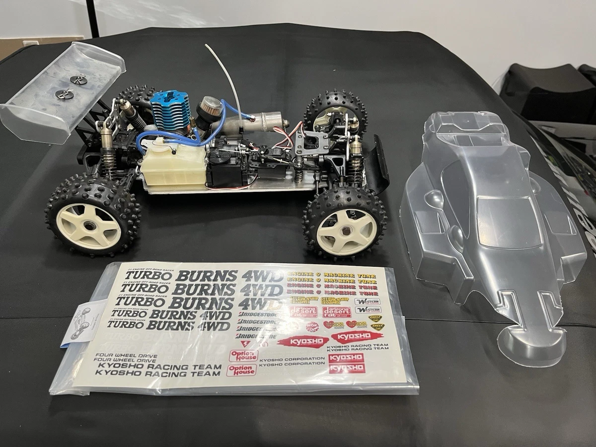 京商　4X4 TURBO BURNS 1/8 エンジンカー RF 21 エンジン Kyosho Turbo-Burns - 3097 • (Radio Controlled Model Archive