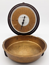 Vintage Salter Wall Mounted Kitchen Scales Model 0090 Brass W. Germany 1977