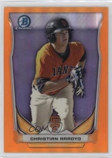 2014 Bowman Draft Top Prospects Chrome Orange Refractor /25 Christian Arroyo