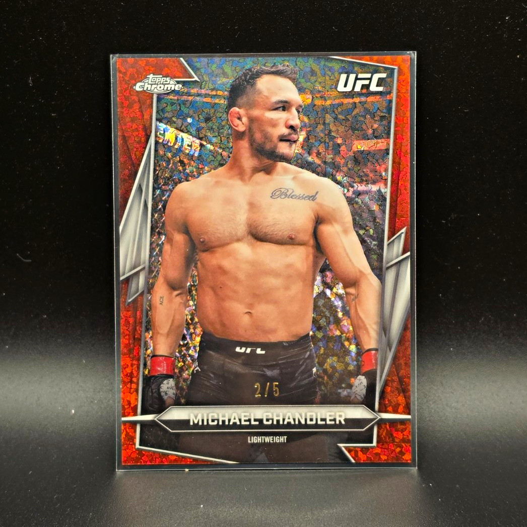 Topps 2026 Chrome UFC Michael Chandler #159 Ruby Serial Numbered 2/5