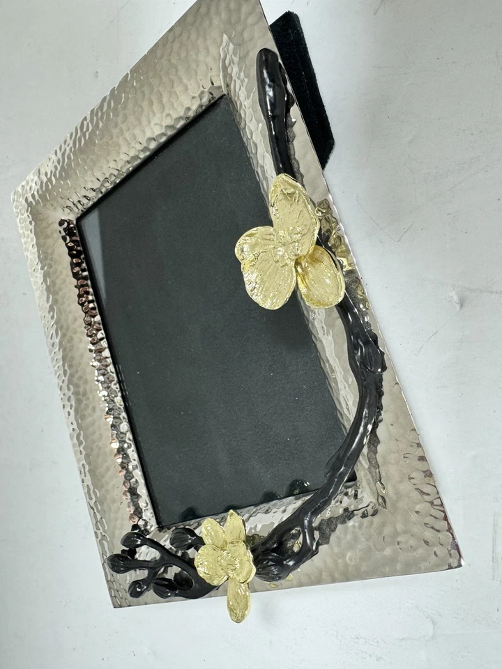 Marco de fotos orquídea dorada michael aram 6x4 plateado (105) Foto 3 de 4