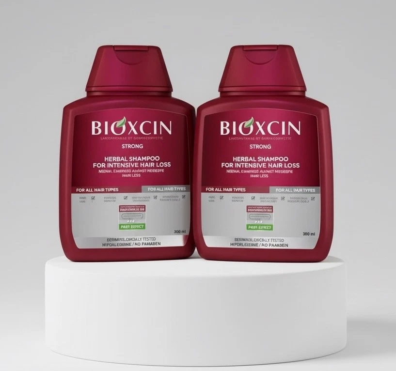 New Bioxcin Forte Shampoo For Intensive Hair Loss 300ml X2 Fast Delivery