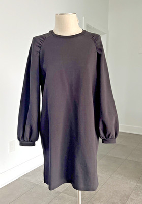 ICHI Black Hyuna Dress sz M Knit Fabric NWT!