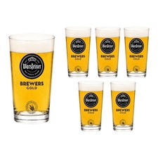 6x Warsteiner Gläser 0,4l Bier Glas Pils Bre...