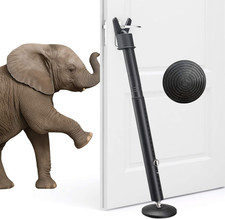 2 Pack Door Security Bar - Upgraded 360  Pivoting Anti-Slip Base,Heavy Duty Burg