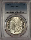 1921-S Morgan Silver Dollar PCGS MS64 $1