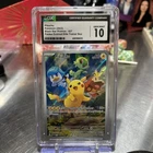 2023 Pokemon Paldea Evolved ETB Black Star Promo Holo PIKACHU #27 CGC 10 GEM MT