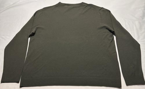 Polo Ralph Lauren maglione uomo slim fit XXL 2XL misto lana scollo a V filato italiano - Foto 4 di 10